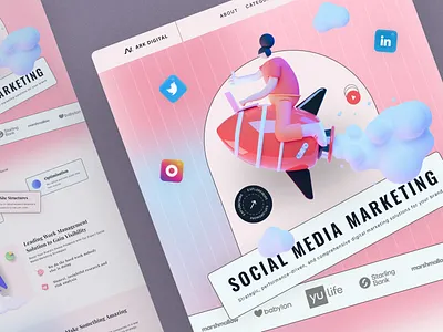 Social Media Marketing Website design digital creator digital marketing influencer landing page marketing marketing campaign marketing website seo social marketer social media social media marketing webdesign website