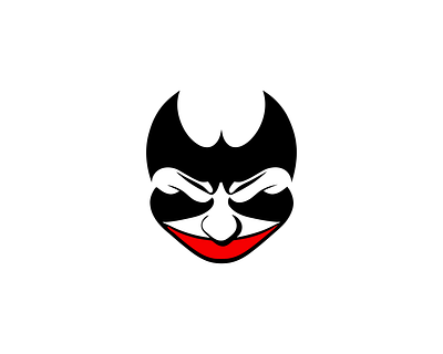 Batman & Joker combination Logo branding design graphic design icon illustration logo typography ui ux vector