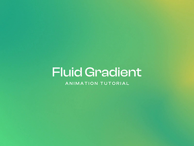 Fluid Gradient Animation animation cc cognitive creators effect fluid gradient green liquid tutorial yellow