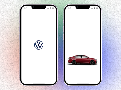 Splash screen for Volkswagen ui user uxdesign volkswagen