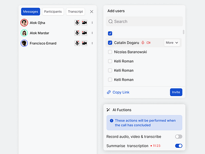 Stratis UI - Video elements clean components conference design details interface minimal modals overlay popups product settings share toggle ui ui design ux ux design video web