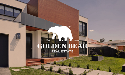 Golden Bear Real Estate adobe brand design brandidentity branding branding design design graphic design logo realestate typography vector