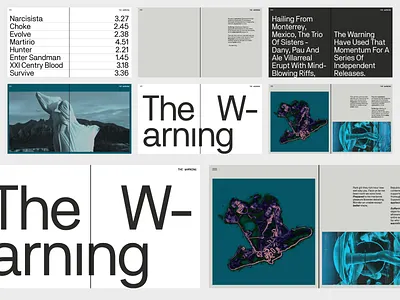 The Warning / Newspaper adobexd branding clean concept creative dailyui design flat graphic design illustration minimalism music typography ui ux uxui web webdesign website webui