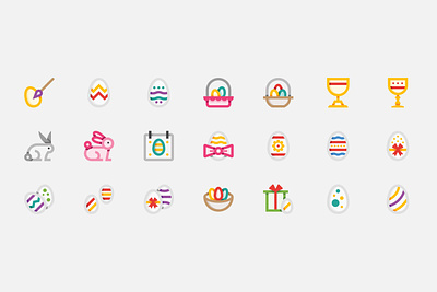 Easter Icons easter easter eggs easter gift egg eggs eggs basket holiday holy grail icons painting religion vector