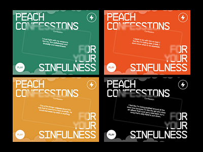 Peach PRC / Confessions adobexd branding clean concept creative dailyui design flat graphic design illustration minimalism music typography ui uidesign ux uxui webdesign website webui