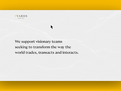 Capital partner for visionary teams finance landing layout ui vc web