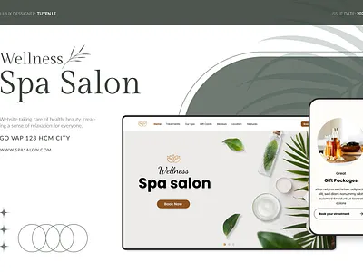 Website - Spa Salon graphic design illustration ui ui design ux