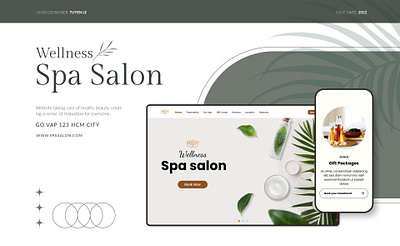 Website - Spa Salon graphic design illustration ui ui design ux