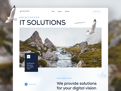 IT Solutions Website UI branding company company website corporate design exploration design ui editorial style elegant it company ui ui design ui design exploration ui ux uiux website design website design exploration website ui