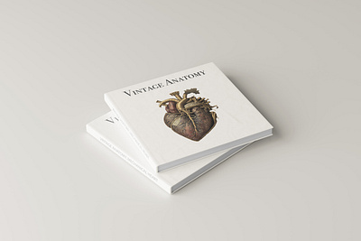 Vintage vector heart 2d branding design illustration vector