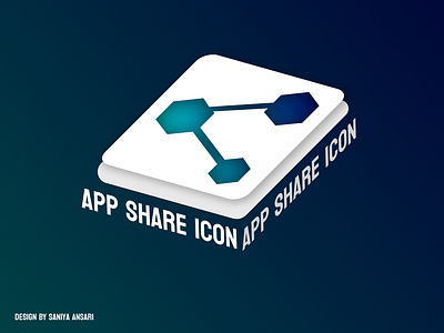 App Share Icon Desing app branding dailyui design graphic design icon illustration logo ui ux vector