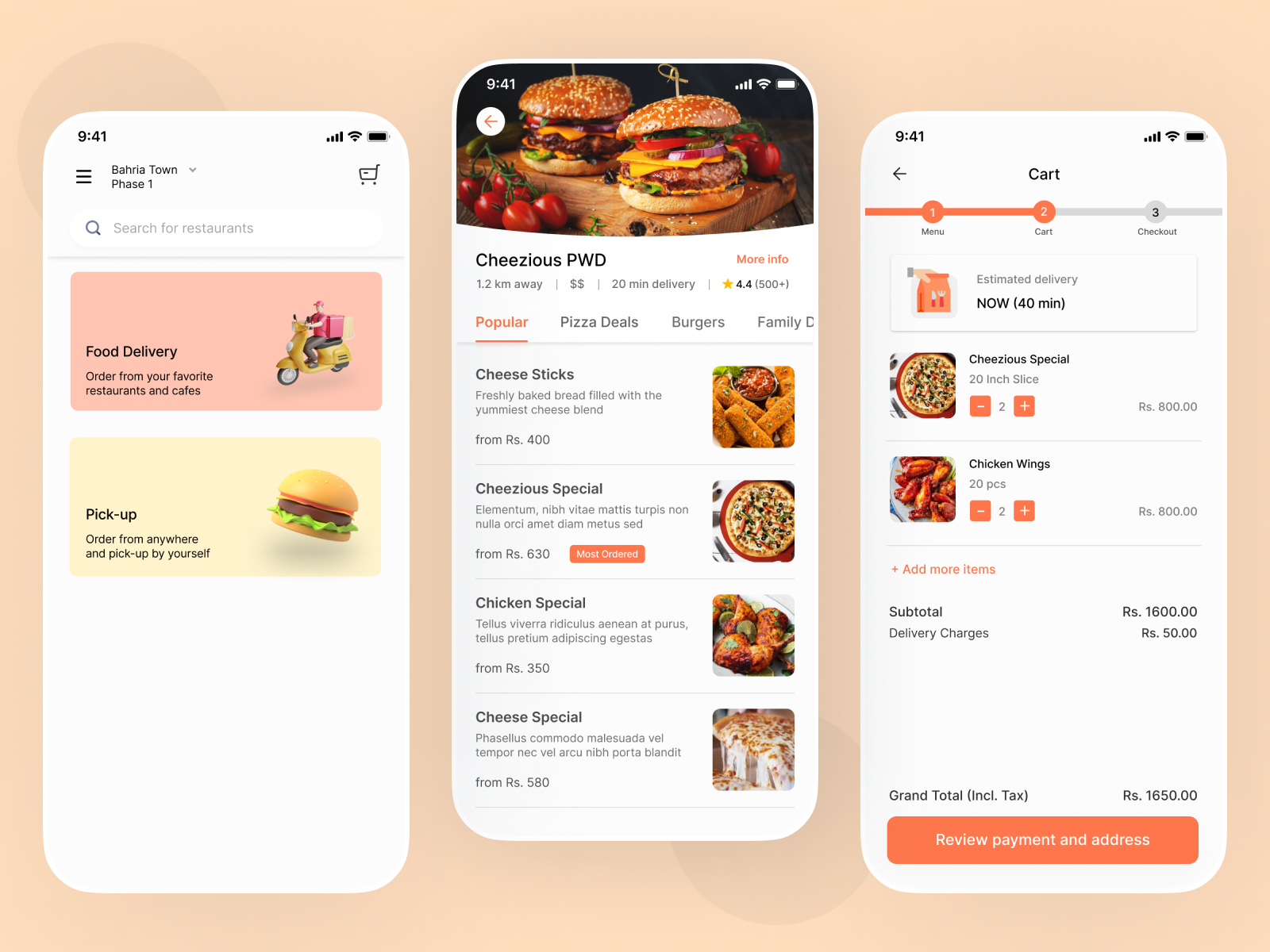 Food Delivery - Mobile App By Rajab Ali On Dribbble