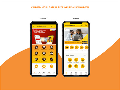 Mobile Banking App UI redesign app bank design graphic design mob mobile app redesign ui ux