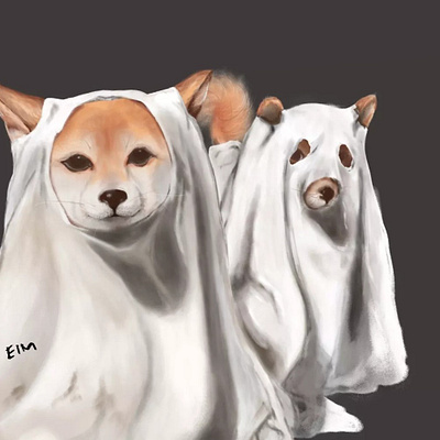 Halloween Doggos animals cute dog illustration dogs illustration