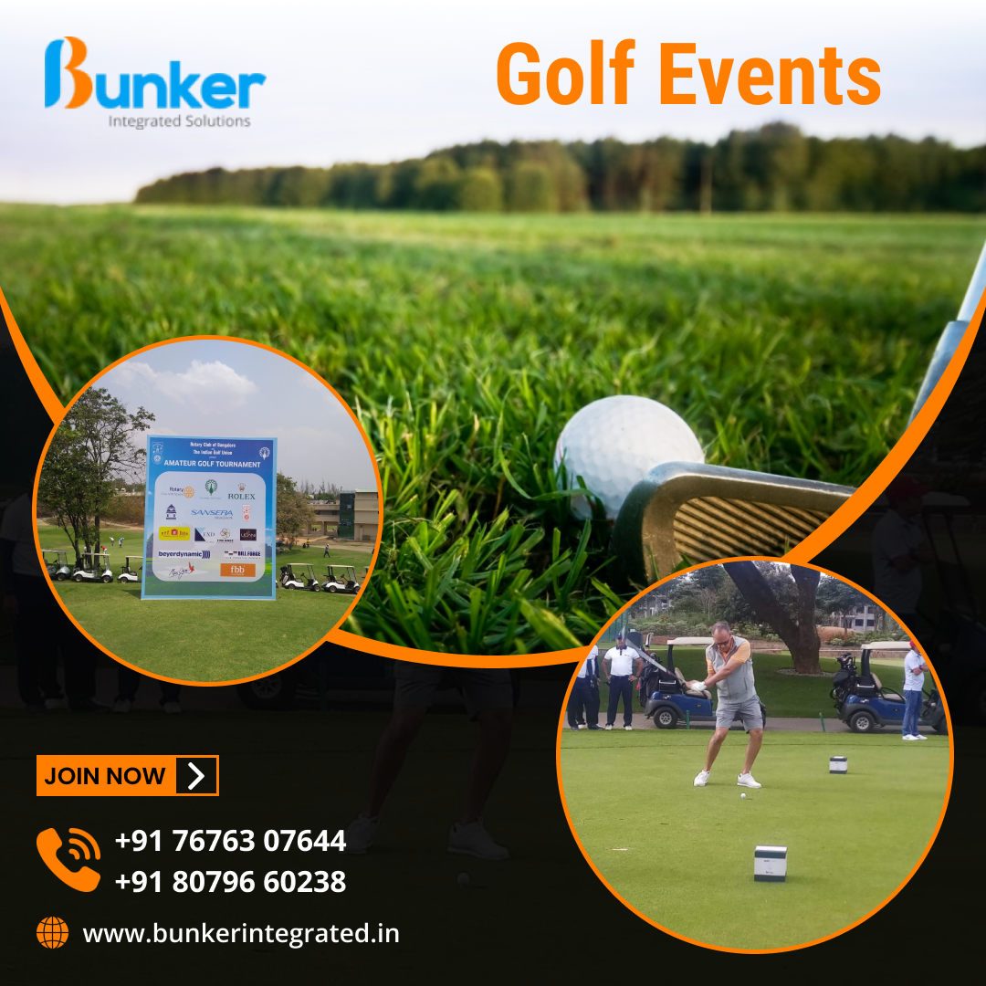 Best Golf Events organisers in Bangalore by Bunker Integrated on Dribbble