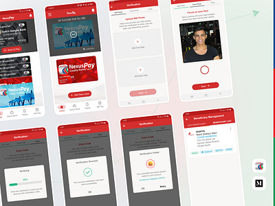 Case Study - Few Issue Improvement of NexusPay Mobile App app design bank bank app bankking app card app case study dbbl fintech mobile mobile app nexuspay product design redesign ui ui design uiux ux ux design verification