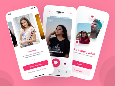Dating - Mobile App app app design dating dating app design friends love love app mobile app prototyping social app ui