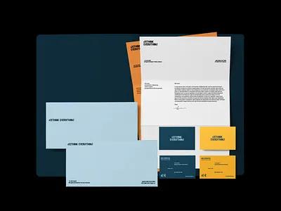 Rethink Everything Stationery brand brand identity branding business card business card design color creative creative agency design envelope envelope design graphicdesign identity letter head letter head design logo logodesign logotype stationery stationery design