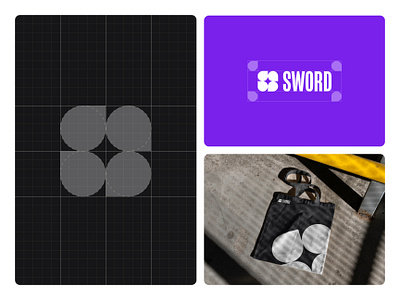 SWORD - Branding, Web Design, Webflow brand guidelines branding agency logo logo grid sword agency tech violet webflow webflow agency