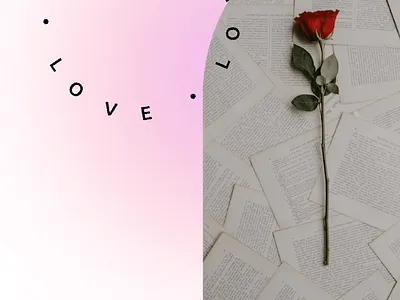 Animated text self love app concept app design explore ui