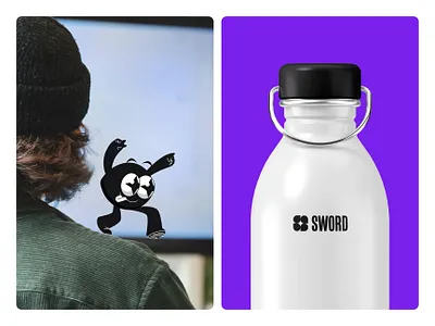 SWORD — Branding, Web Design, Webflow branding illustration logo mascot mockup rebranding thermal bottle web design webflow agency