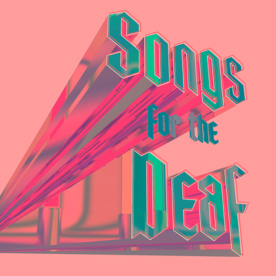 Songs For The Deaf ○ Queens Of The Stone Age 3d adobe dimension album artwork design digital design graphic design illustration queens of the stone age songs for the deaf typography