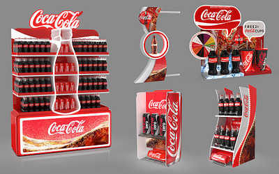P.O.S.M drink collection 3d 3d rendering boothdesign daily art design productdesign trade