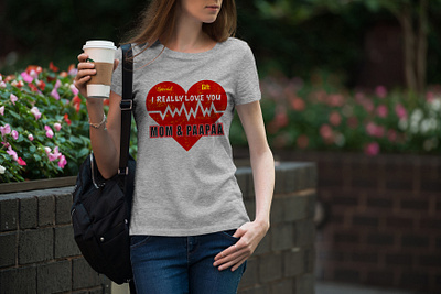 Mother's Day love T-Shirt Design skull