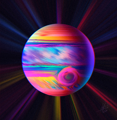 Jupiter colors cosmos design graphic design illustration jupiter planet solar system space stars world