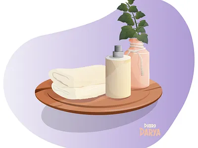 Body wash concept. Stack of terry towels. background banner bath collection design element graphic design illustration vector