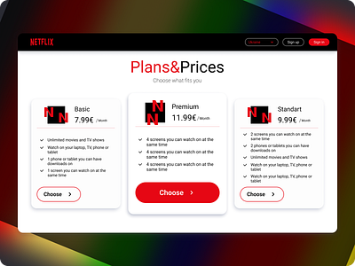 Netflix Redesign branding design graphic design page plans redesign ui vector web