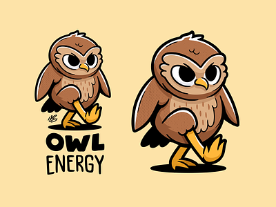 Owl Energy bird character design cohen gum owl owl illustration owl marching owl vector vector art vector design vector illustration