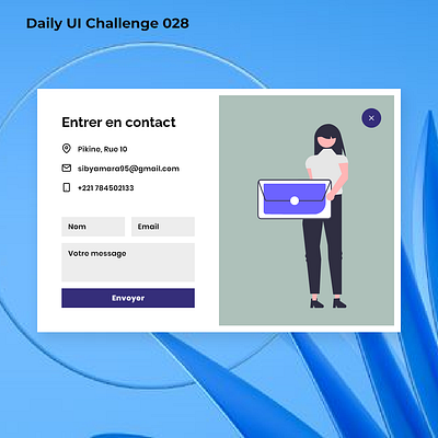 Daily UI - 028 - Contact Us dailyu dailyui 004