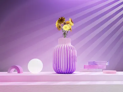 3D Flower Pot Design and Rendering in Cinema 4d and Redshift 3d 3d design 3d modeling animation art cg cinema 4d color concept flower motion graphics product redshift render saad visualization