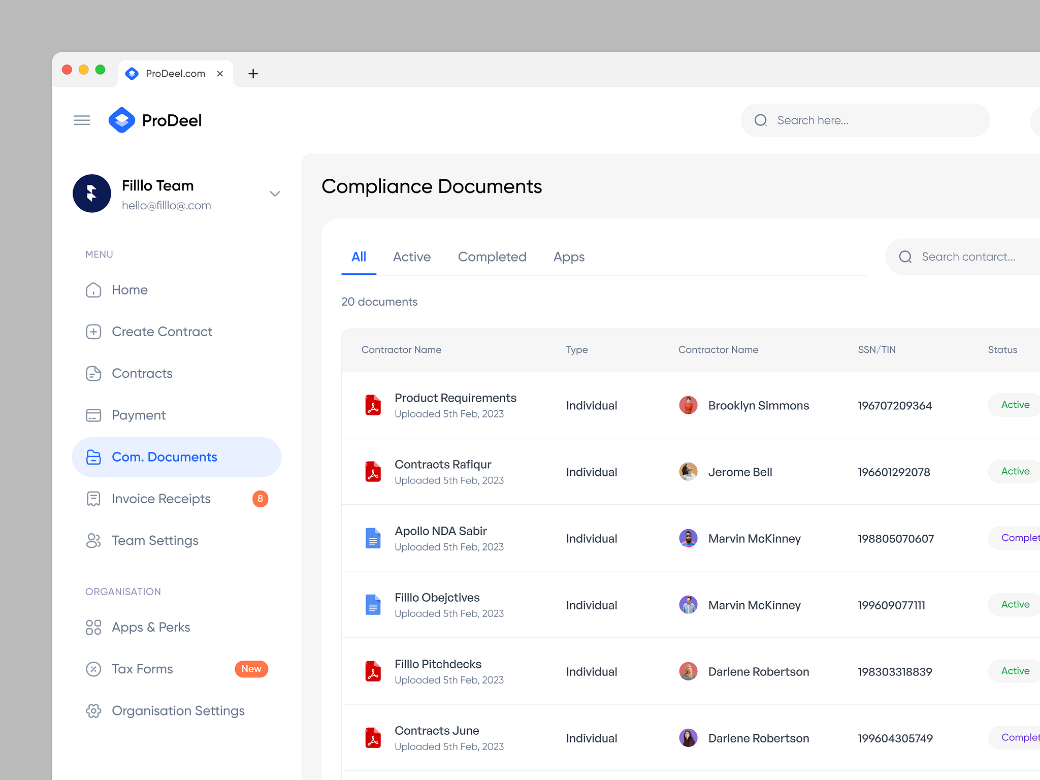 ProDeel - Compliance Documents by Rafiqur Rahman for Filllo Design ...