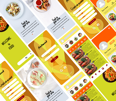 foodmood branding design kullanıcı arayüzü logo mobil application ux uı