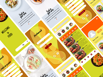 foodmood branding design kullanıcı arayüzü logo mobil application ux uı