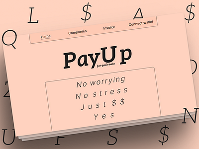 PayUp branding graphic design logo ui