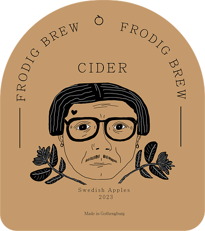 Frodig Cider graphic design illustration illustrator label logo photoshop