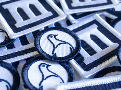 Marten patches logo mascot patches pigeon