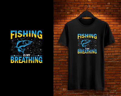 Fishing T Shirt branding design graphic design illustration logo typography vector