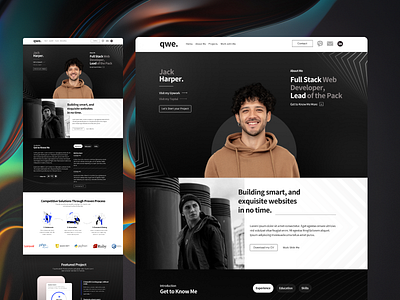 Classic Modern Web Dev Portfolio branding figma graphic design ui ux web design