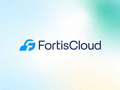 FortisCloud - Logo Design brand branding clean cloudlogo clouds cloudservice colors design gradient identity it itlogo logo logodesign minimal salesforce tech techlogo