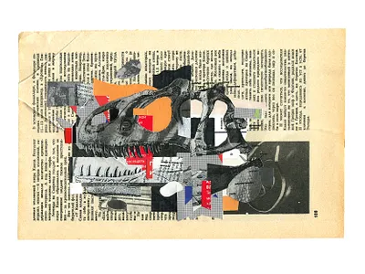 21_Dinosaurs abstract collage dino dinosaurs februllage februllage2023 geometry glitch illustration martovsky paper динозавры коллаж фебруллаж