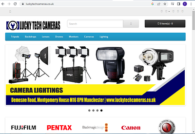Opencart Website/Online Store www.luckytechcamers.co.uk online store online store deveopment website design