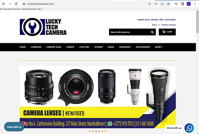 Online Store: www.luckytechcameras.com website design website development