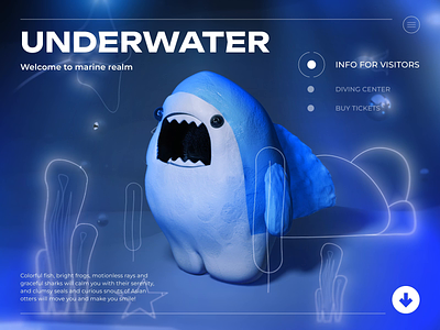 Web | Underwater 3d 3d animation 3d motion animated animation design desire agency graphic design interface motion motion design motion graphics ocean oceanarium ui web web interface web site web ui website