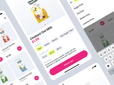 Store App app design grocery mobile shop store ui ux