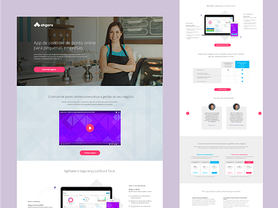 People Management - Landing Page graphic design ui