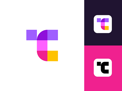 TC logo abatract branding c design design thinking geometric graphic design icon logo logo design monogram overlap pattern t tc technology transparendy ui ux vector
